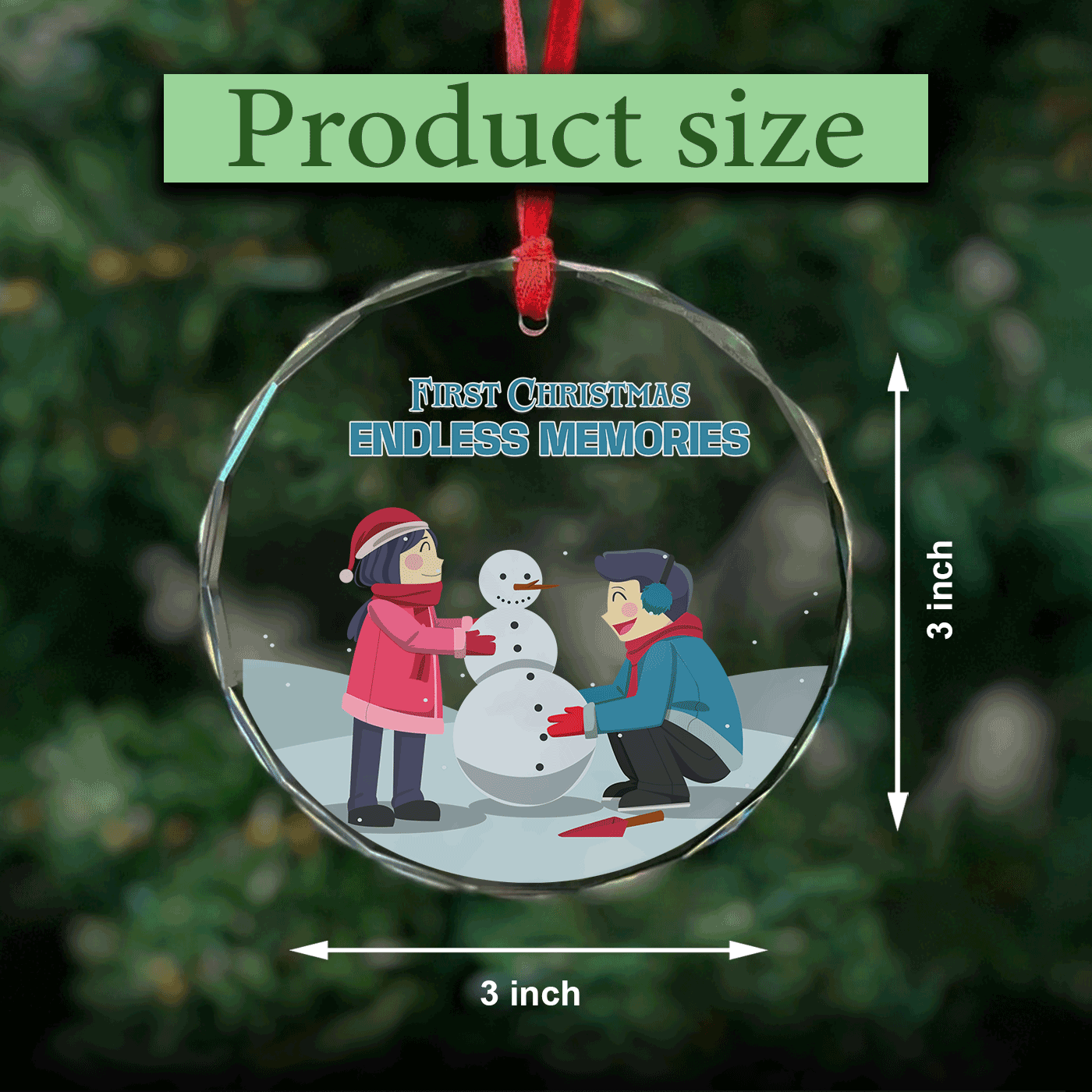 First Christmas, Endless Memories | Cherish the Magic of New Traditions | Glass Ornament